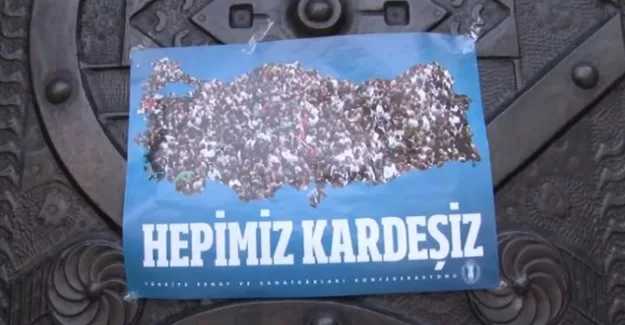 ’Kardeşlik’ vurgulu afiş 81 ilde dağıtılıyor