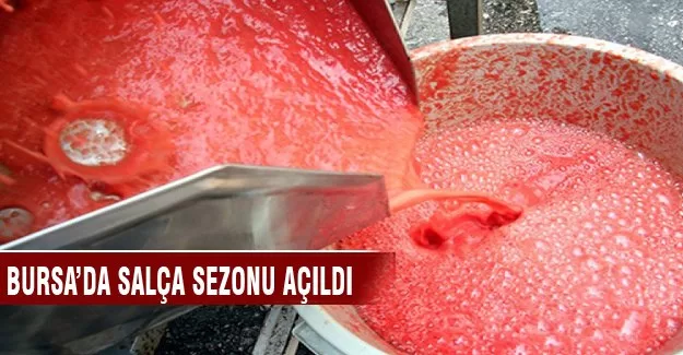 Bursa'da salça sezonu açıldı