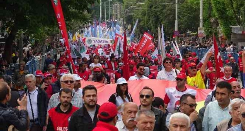 Bursa'da binler 1 Mayıs'ı kutladı