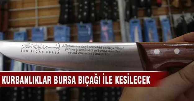 Kurbanlıklar dualı bıçakla kesilecek