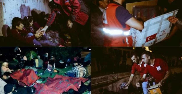Kızılay yollara düşen mültecileri unutmadı