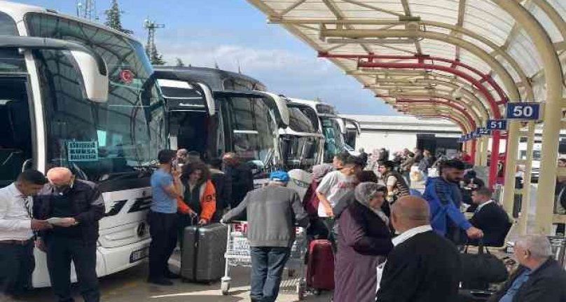 Bursa Terminal'inde bayram yoğunluğu