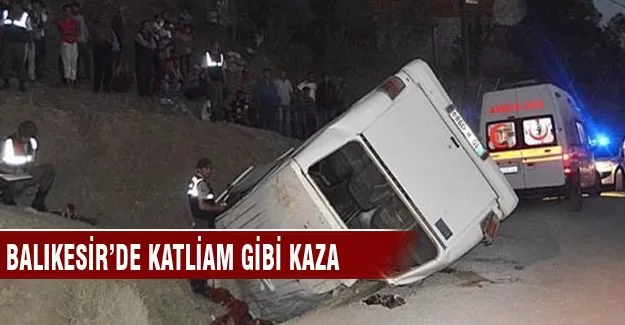 Balıkesir'de feci kaza...