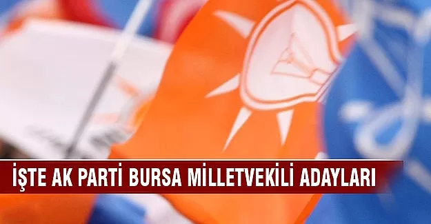 AK Parti Bursa'nın milletvekili adayları resmen açıklandı