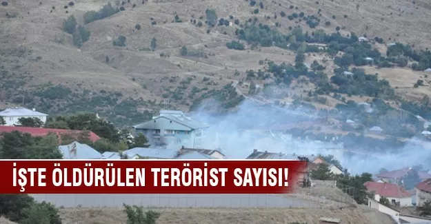Öldürülen terörist sayısı açıklandı