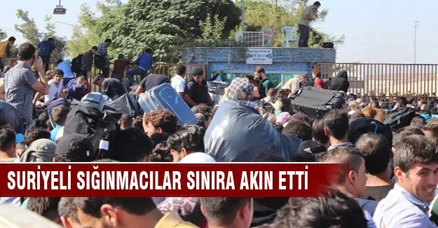 Sınırda izdiham!