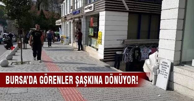 Bursa'da mezarlık değil mağaza