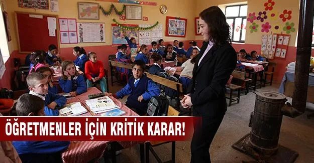 Yargıda öğretmenler için kritik karar