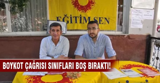 Boykot çağrısı yüzünden sınıflar boş kaldı!