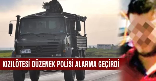 Kızılötesi düzenek polisi alarma geçirdi!