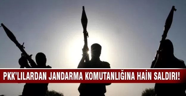 Jandarma komutanlığına saldırı: 2 asker yaralı