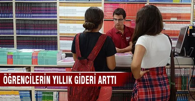 Öğrencinin aylık gideri bir yılda yüzde 14,5 arttı