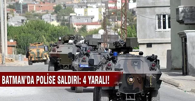 Batman'da polise bombalı saldırı:4 yaralı
