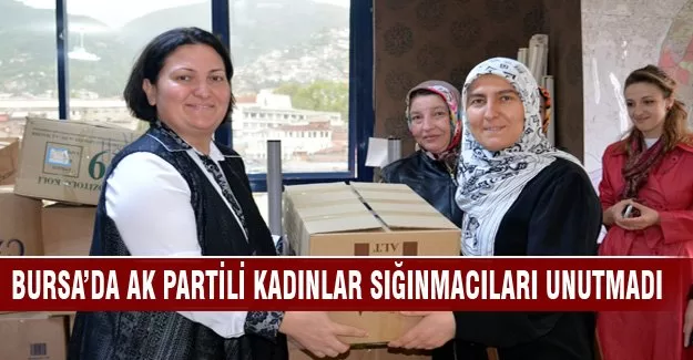 Bursa'da AK Partili kadınlardan sığınmacılara destek
