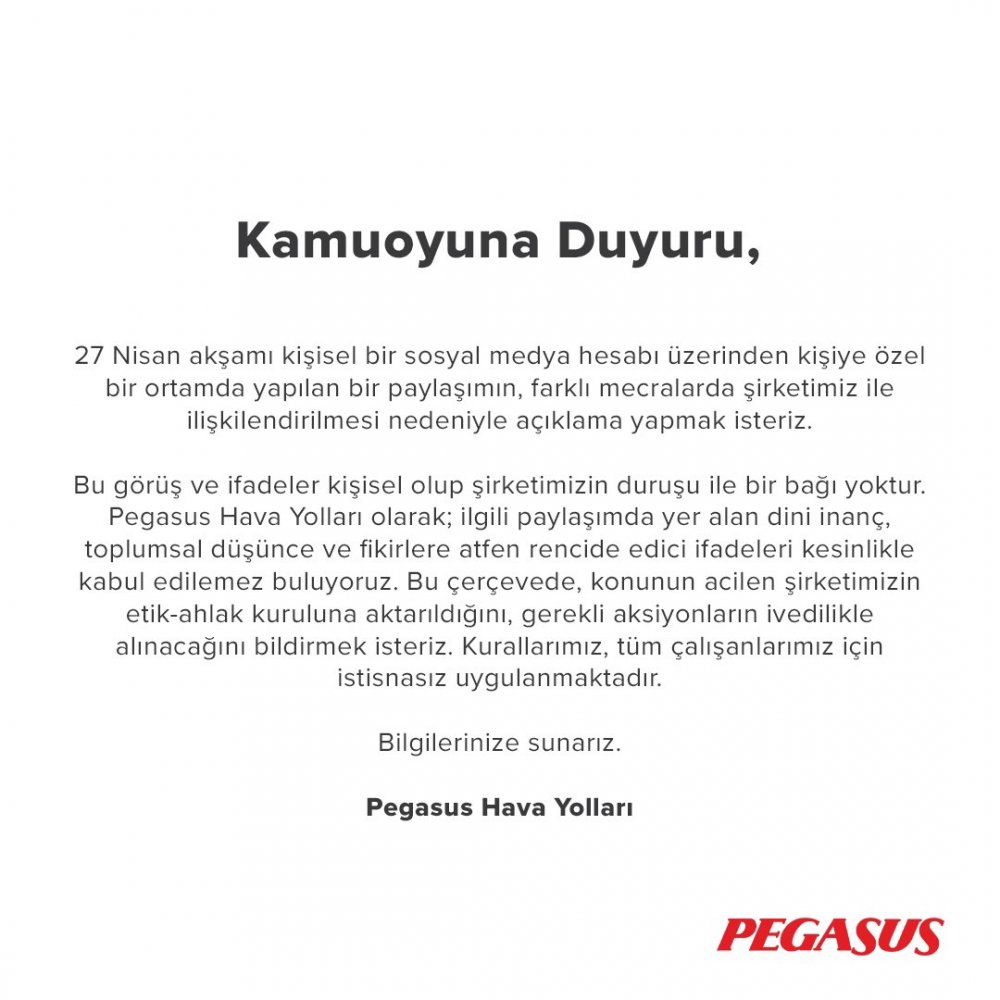 Pegasus'tan "Kadir gecesinde rakılı fotoğraf" açıklaması: Gereken yapılacak!