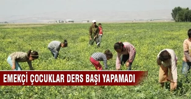 Emekçi çocuklar ders başı yapamadı