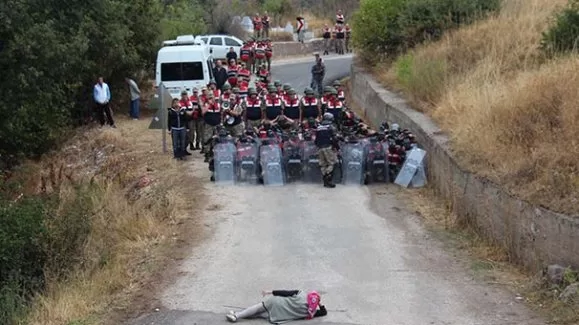 Köylülere TOMA ile müdahale