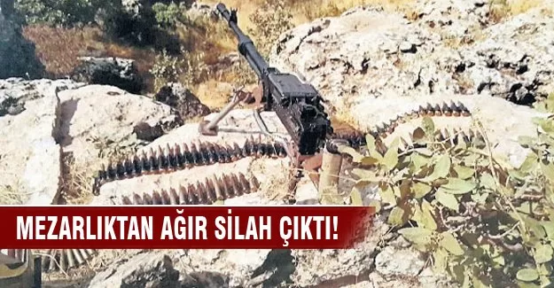 PKK mezarlığında ağır silah bulundu