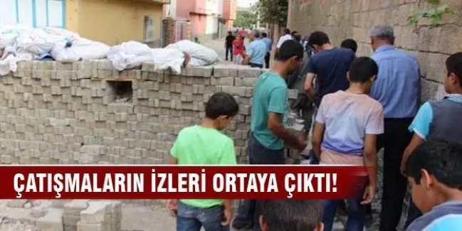 Çatışmaların izi ortaya çıktı