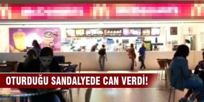 Restoranda oturduğu sandalyede öldü!