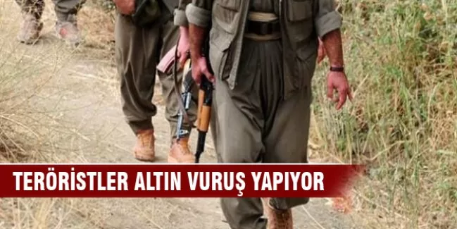 Ağır yaralı teröristler altın vuruş yapıyor