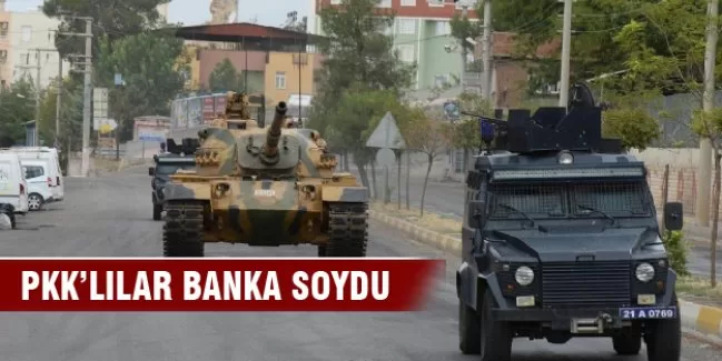 PKK'lı teröristler banka soydu