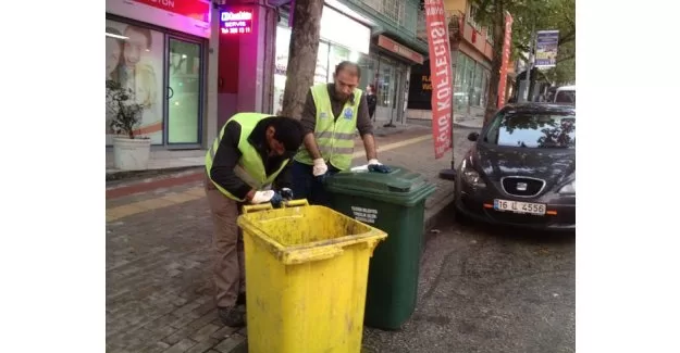 Bursa Yıldırım'da çöp konteynerları yeniliyor