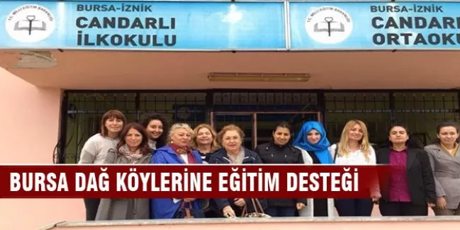 Bursa dağ köylerine eğitim desteği