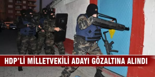 HDP'li milletvekili adayı gözaltına alındı!