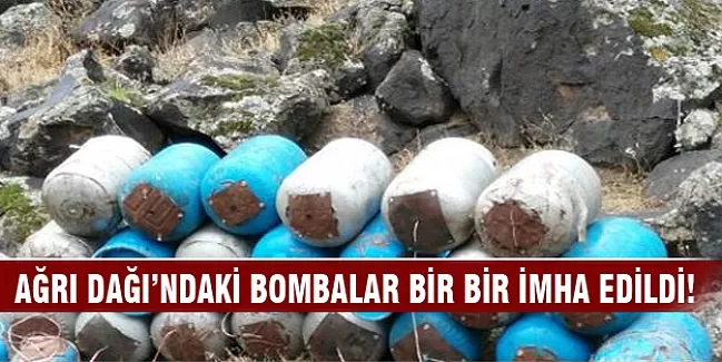 Ağrı Dağı’ndaki bombalar imha edildi