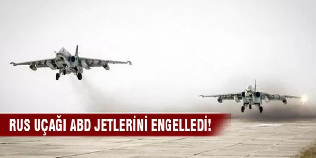 Rus uçağı ABD jetlerini engelledi