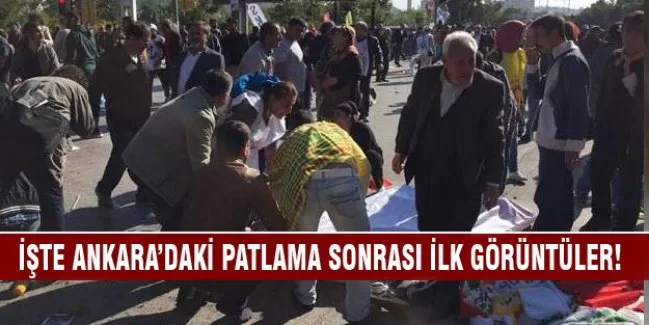 Ankara'daki patlama sonrası ilk görüntüler