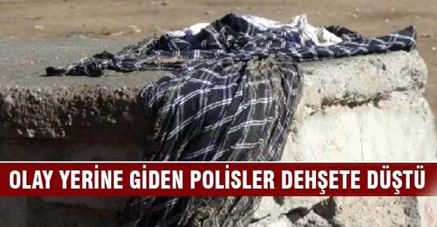 Olay yerine giden polisler dehşete düştü