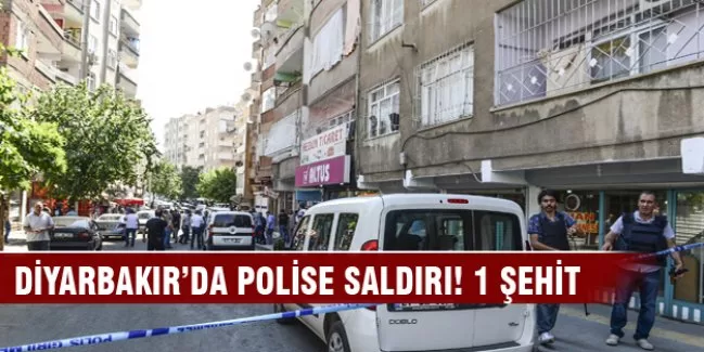 Diyarbakır'da polise saldırı: 1 şehit
