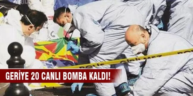 Geriye 20 canlı bomba kaldı