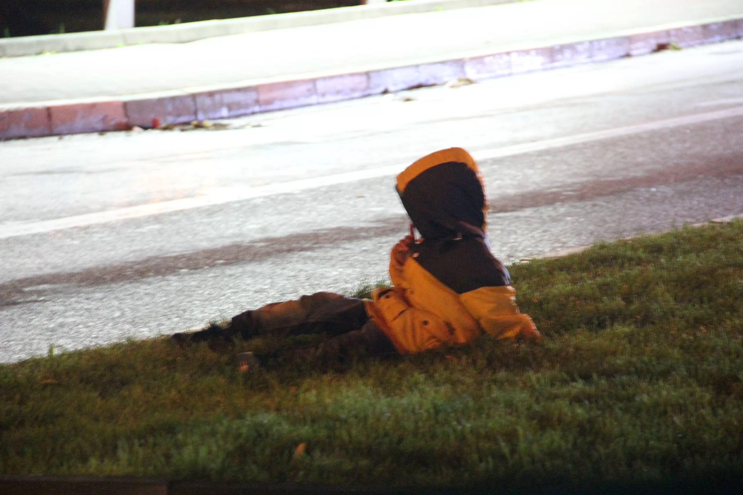 Bursa'da abisi çimlere uzandı kardeşini trafiğe attı