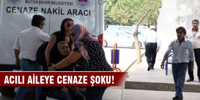 Acılı aileye mezarlıkta cenaze şoku