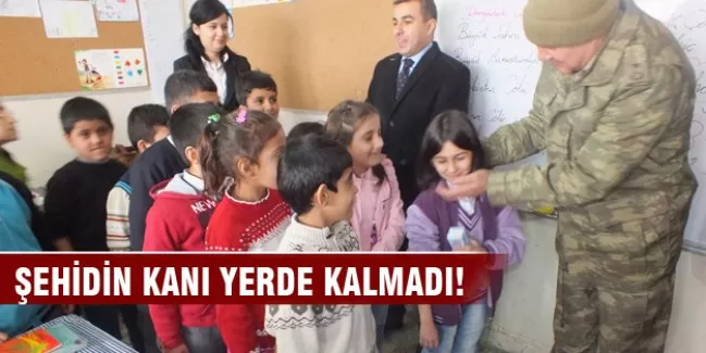Şehidin kanı yerde kalmadı