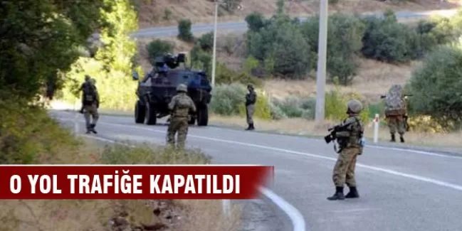 Tunceli- Erzincan Karayolu trafiğe kapatıldı
