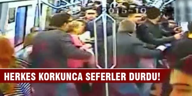 Ankara metrosunda inanılmaz dakikalar...