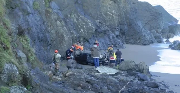 150 metreden denize uçtu