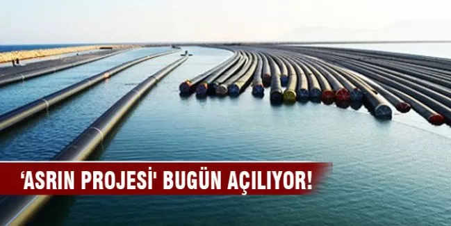 KKTC'ye su temin projesi bugün açılıyor