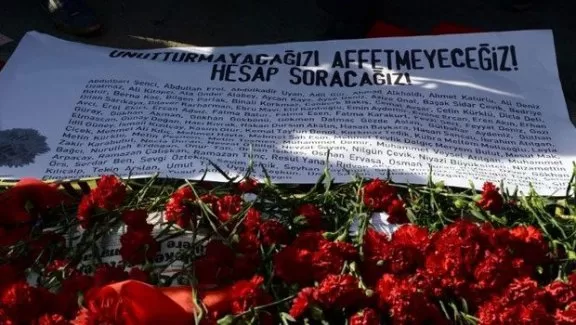 Ankara Garı önünde anma