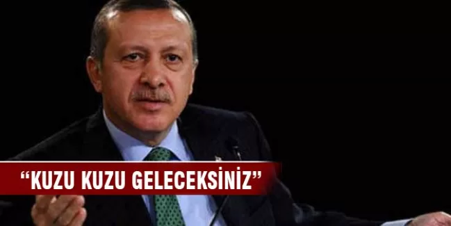 Erdoğan: Kuzu kuzu geleceksiniz..