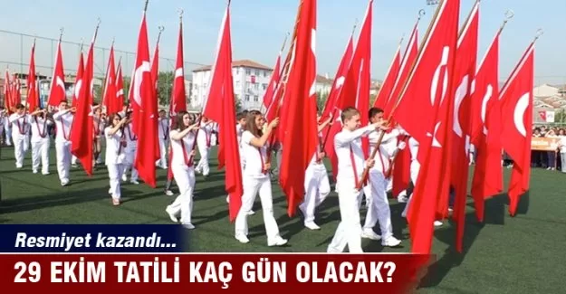 29 Ekim tatili kaç gün?