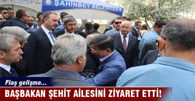 Başbakan şehit ailesini ziyaret etti