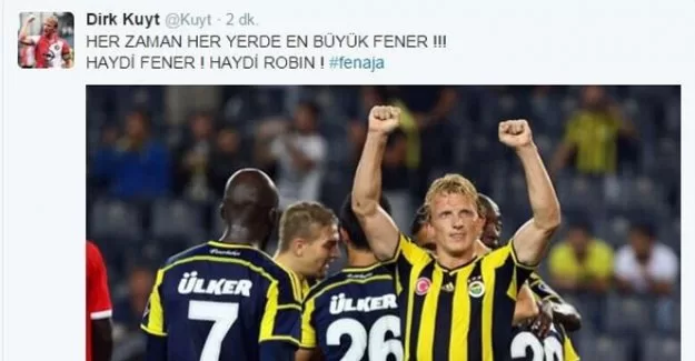 Kuyt'tan Fenerbahçe'ye destek