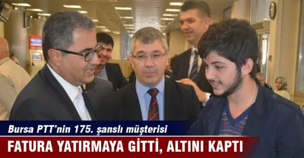 Fatura yatırmaya gitti, altını kaptı