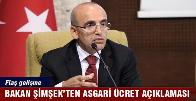 Bakan Şimşek'ten asgari ücret açıklaması