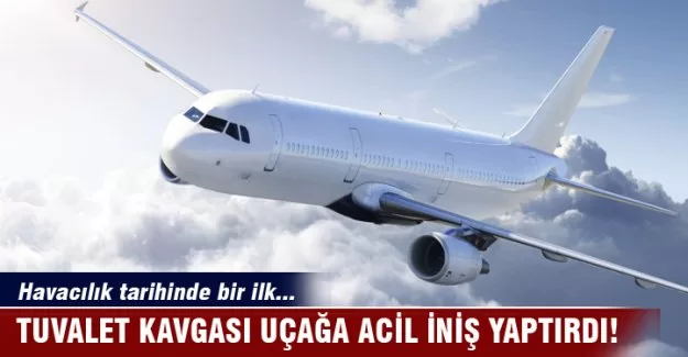 Tuvalet kavgası uçağa acil iniş yaptırdı